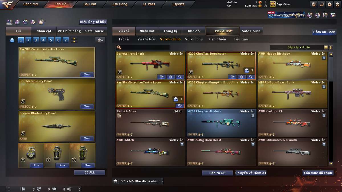 shop acc cf uy tin gia re
